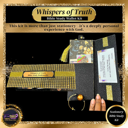 CYBER MONDAY MARKET OVERSTOCK SALE - Whispers of Truth Bible Study Wallet Kit