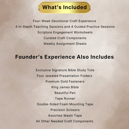 At His Feet: A Devotional Craft Experience - FOUNDER'S COLLECTION