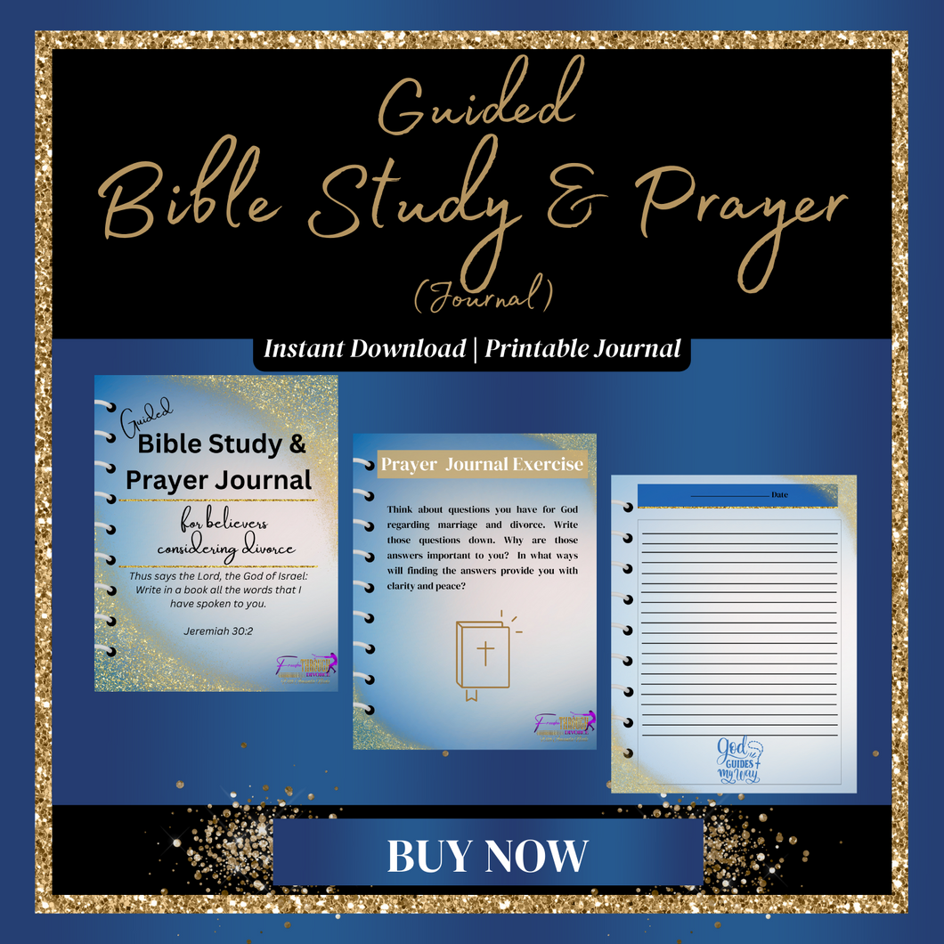 Guided Bible Study & Prayer Journal (Printable PDF Download)