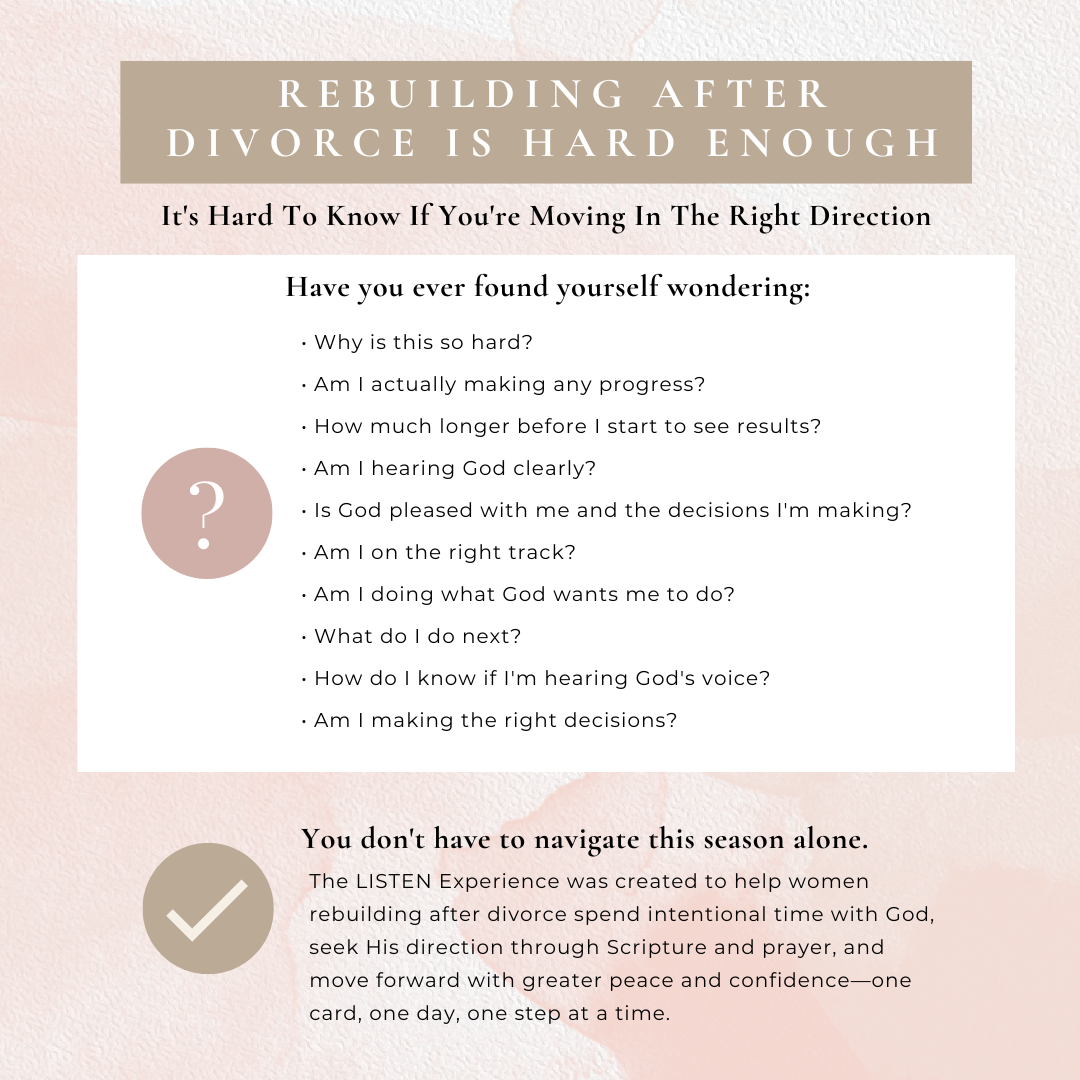 Hear God Clearly After Divorce  7-Day Prayer & Bible Study Experience