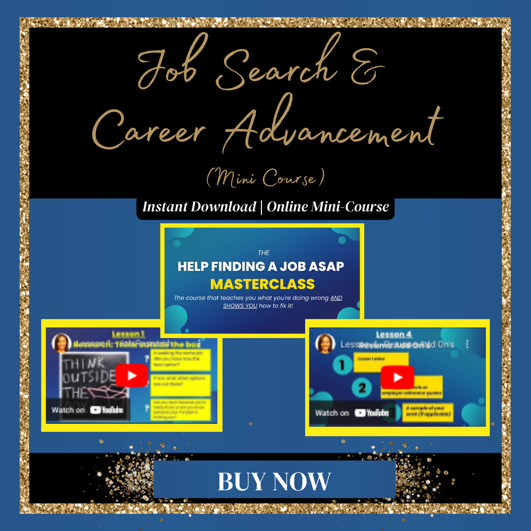 Job Search and Career Advancement Mini Course (Online Video Course)