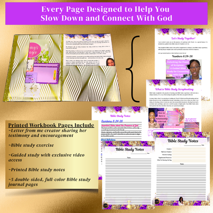 Conversations with God Handmade Bible Study Journal Workbook