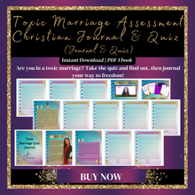 Load image into Gallery viewer, Toxic Marriage Assessment Christian Journal and Quiz
