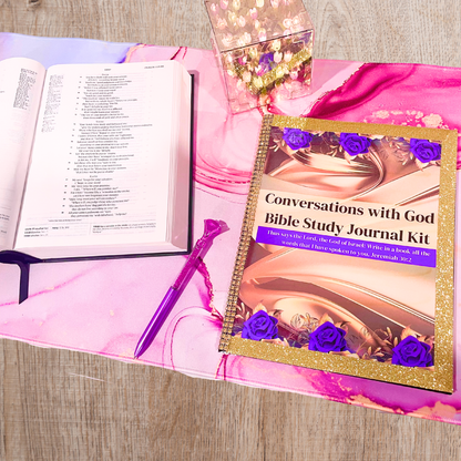Conversations with God Handmade Bible Study Journal Workbook
