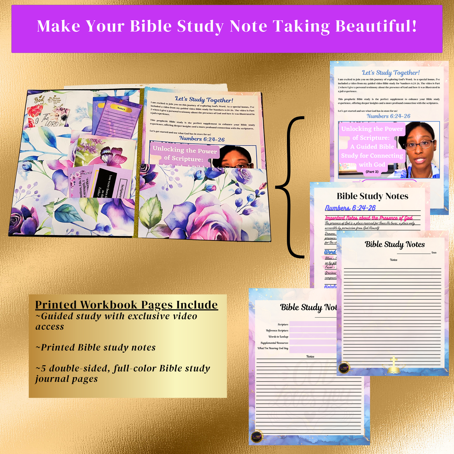 Faith-Filled Bible Study Journal Kit
