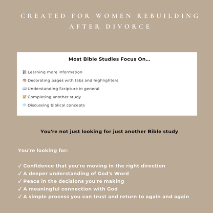 Hear God Clearly After Divorce  7-Day Prayer & Bible Study Experience