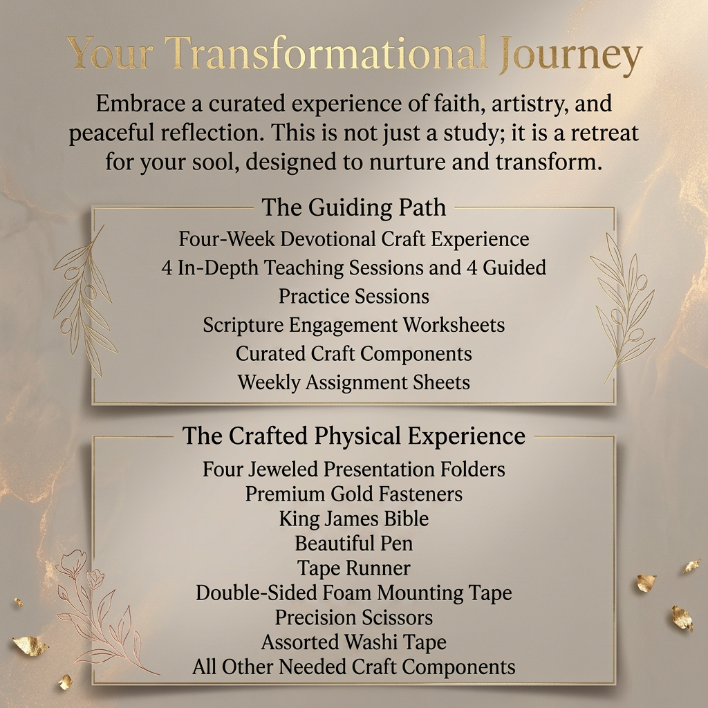 At His Feet: A Devotional Craft Experience - PHYSICAL EXPERIENCE