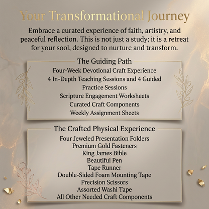 At His Feet: A Devotional Craft Experience - PHYSICAL EXPERIENCE