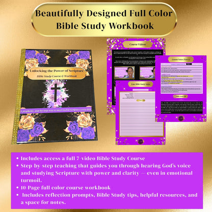 CYBER MONDAY MARKET OVERSTOCK SALE - Unlocking the Power of Scripture Course & Workbook