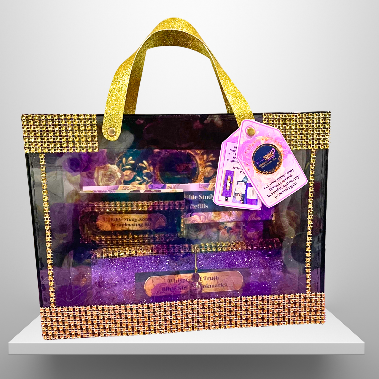 Luxury Bible Study Tote | Prayer Kit & Bible Journaling Bag