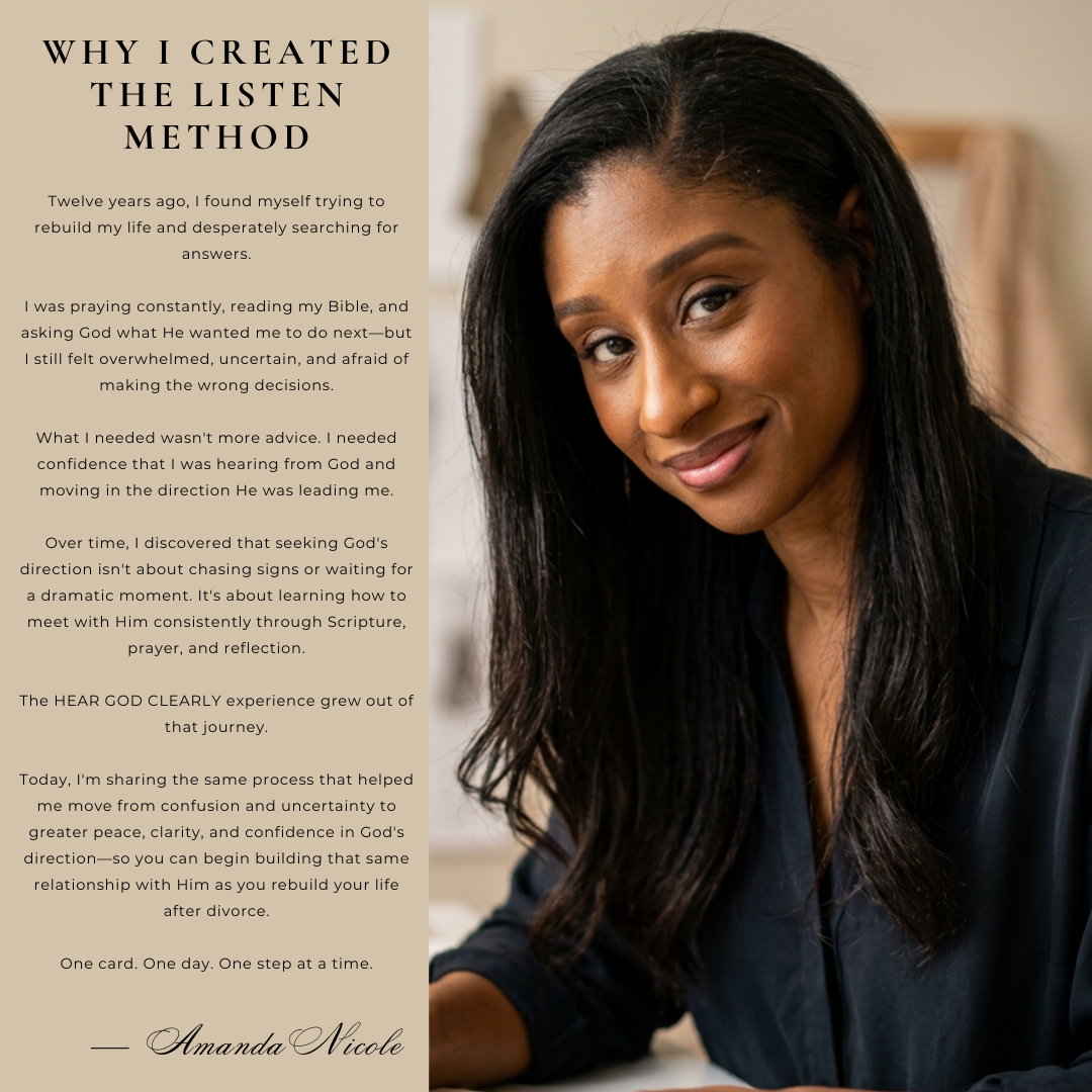Hear God Clearly After Divorce  7-Day Prayer & Bible Study Experience