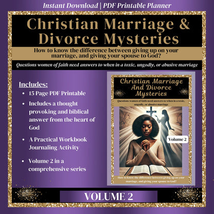 Christian Marriage Guide (PDF Divorce Workbook-Volume 2)