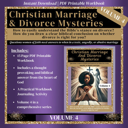 Christian Marriage Kit Workbook (PDF Divorce Workbook-Volume 4)