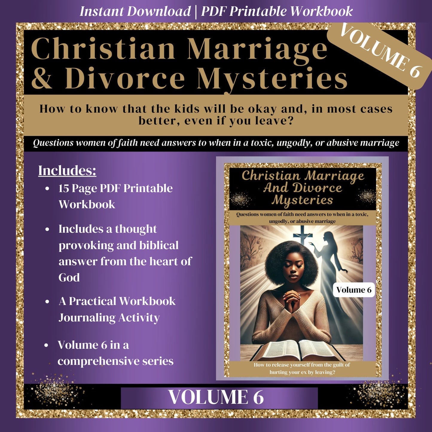 Coping With Divorce Therapy Workbook (PDF Divorce Workbook-Volume 6)