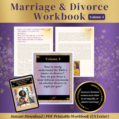 Christian Marriage Kit Workbook (PDF Divorce Workbook-Volume 4)