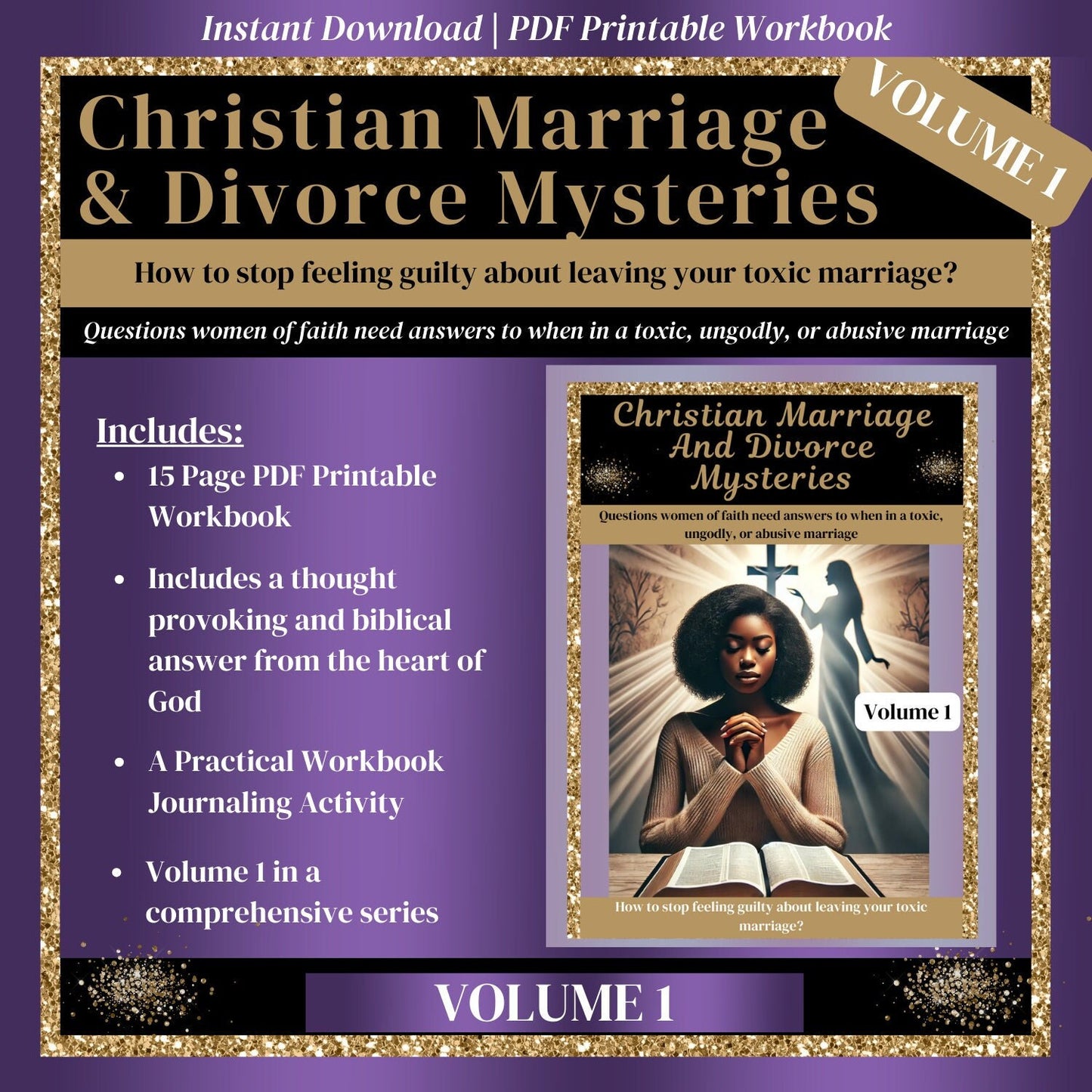 Marriage Conflict, Infidelity, Affair Recovery Workbook (PDF Divorce Workbook-Volume 1)