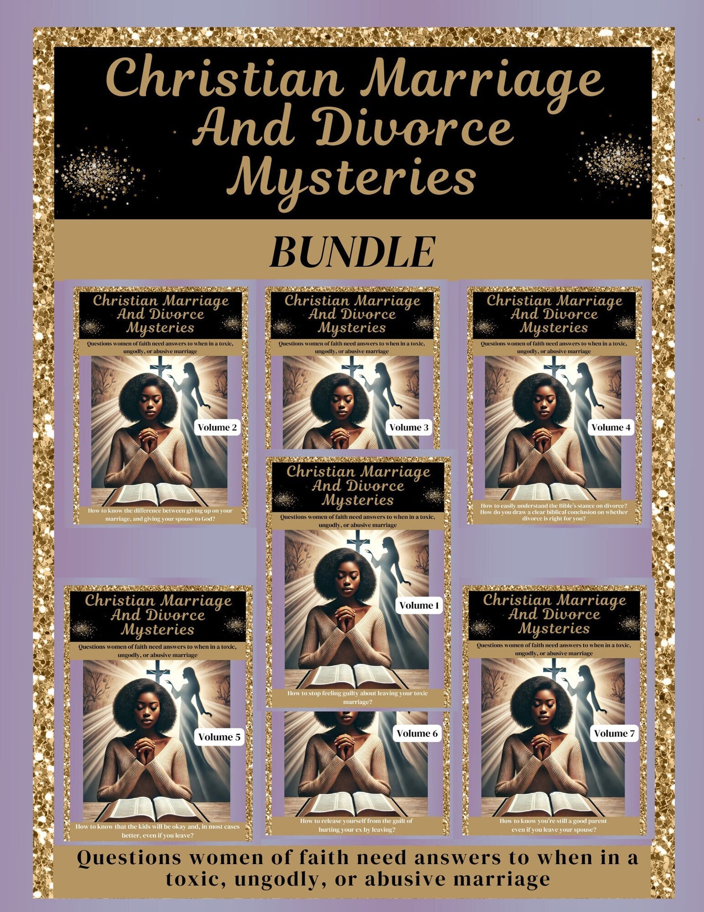 Christian Toxic Marriage Workbook BUNDLE (PDF Divorce Workbook-Volumes 1-7)