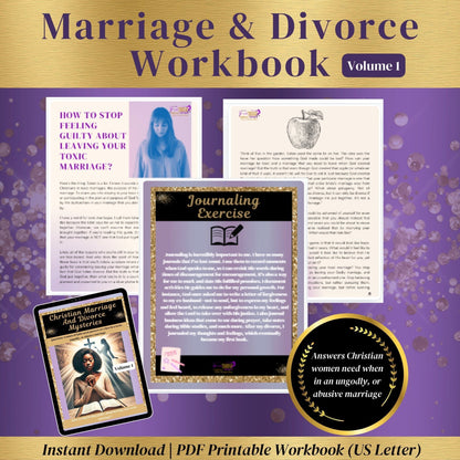 Marriage Conflict, Infidelity, Affair Recovery Workbook (PDF Divorce Workbook-Volume 1)