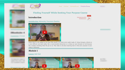 Finding Your Purpose Online Video Course