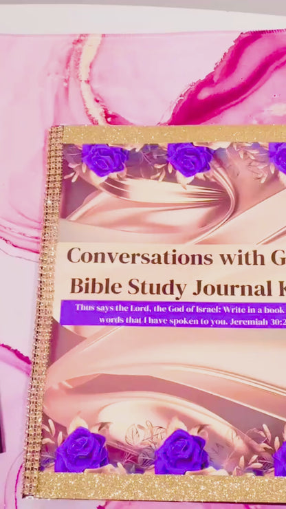 Conversations with God Handmade Bible Study Journal Workbook
